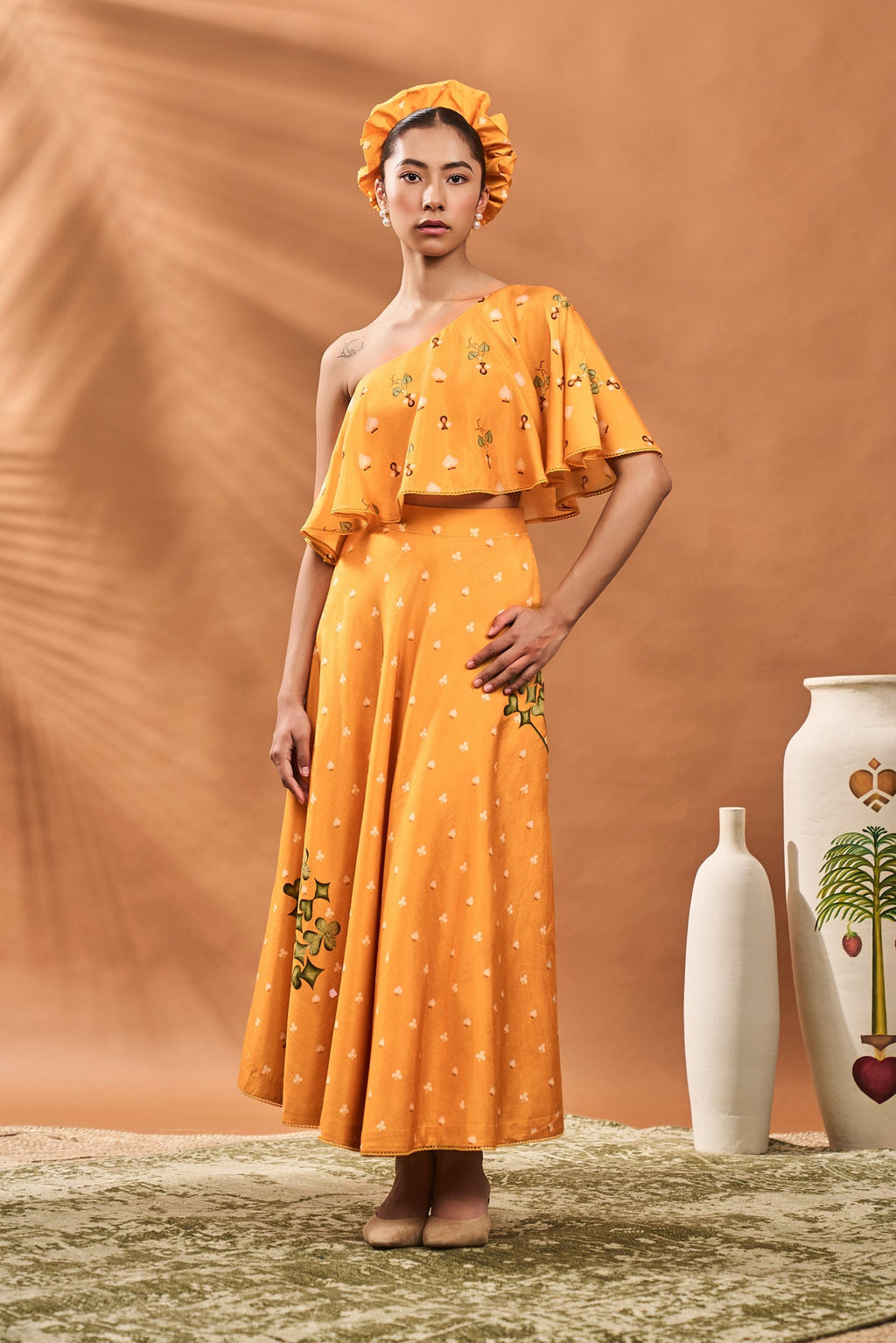 Yellow Spade Blossom Fusion Set