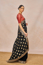 Midnight Black Coco Saree