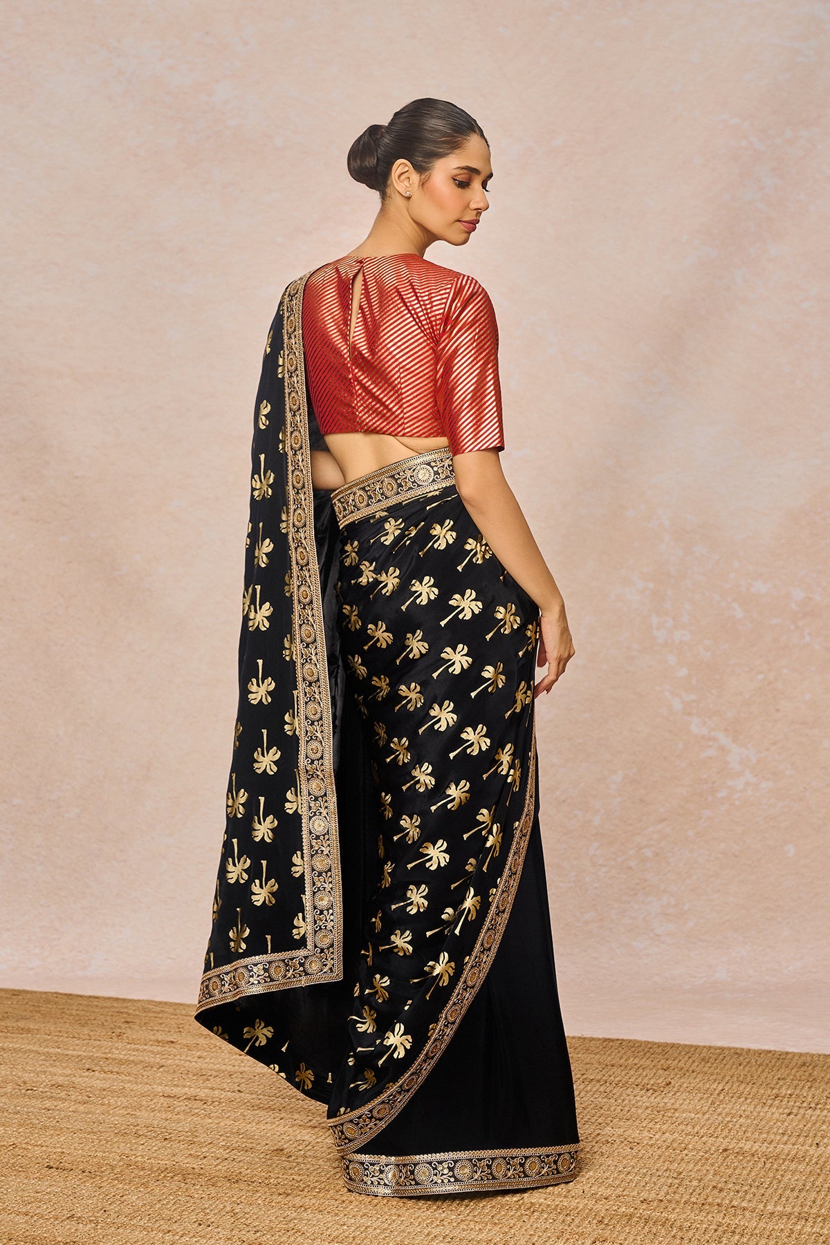 Midnight Black Coco Saree