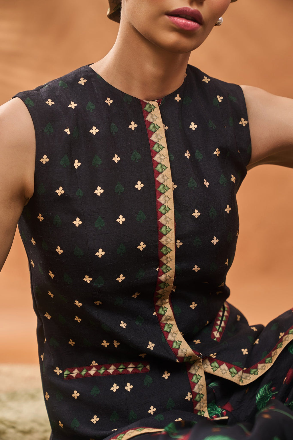 Black Tree Of Hearts Co-Ord Set