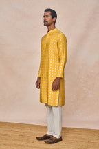 Mustard Wallflower Kurta Set