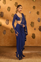 Sapphire Folkstone Draped Saree