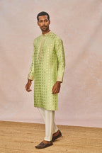 Lime Green Wallflower Kurta Set