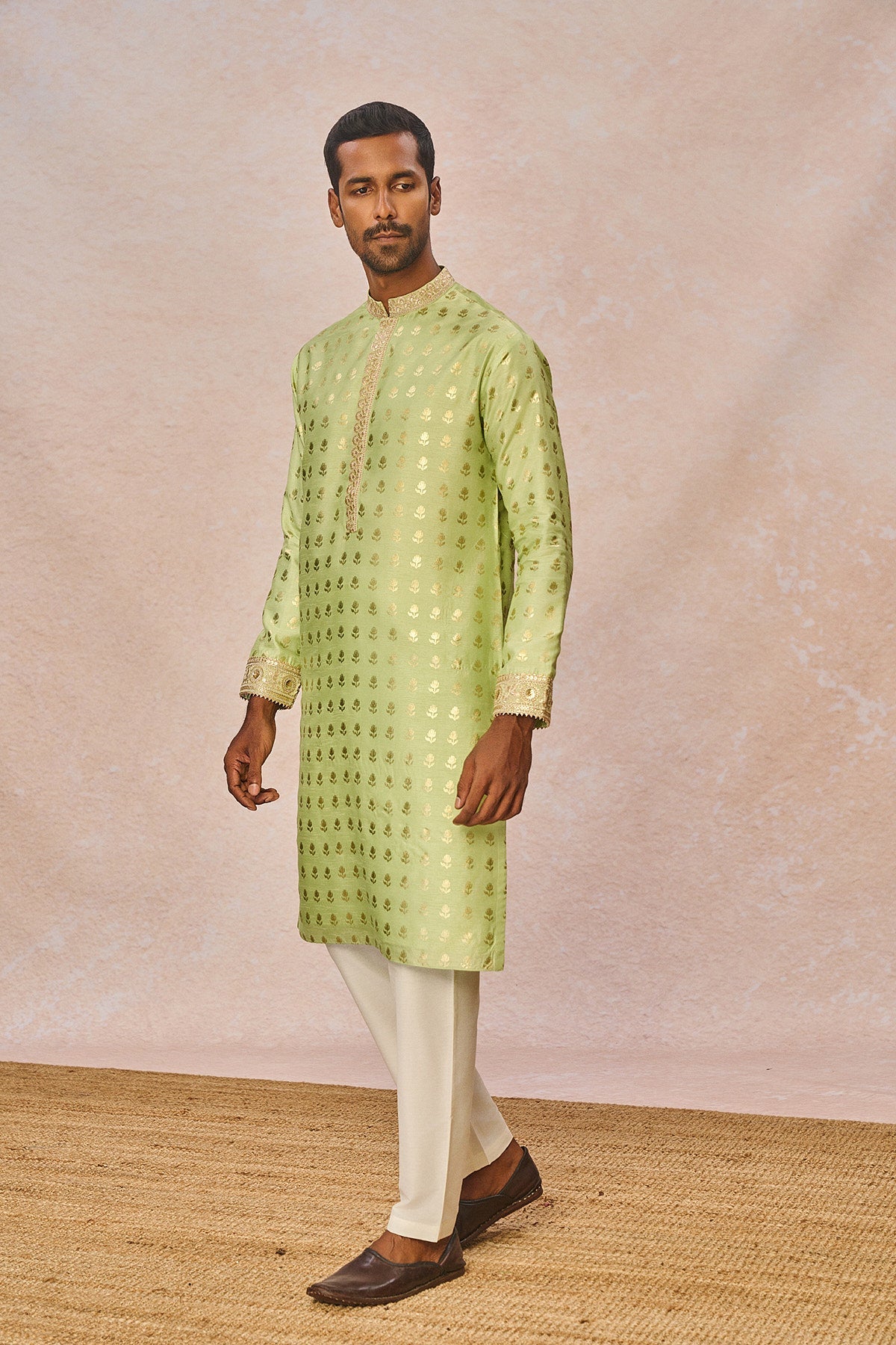 Lime Green Wallflower Kurta Set