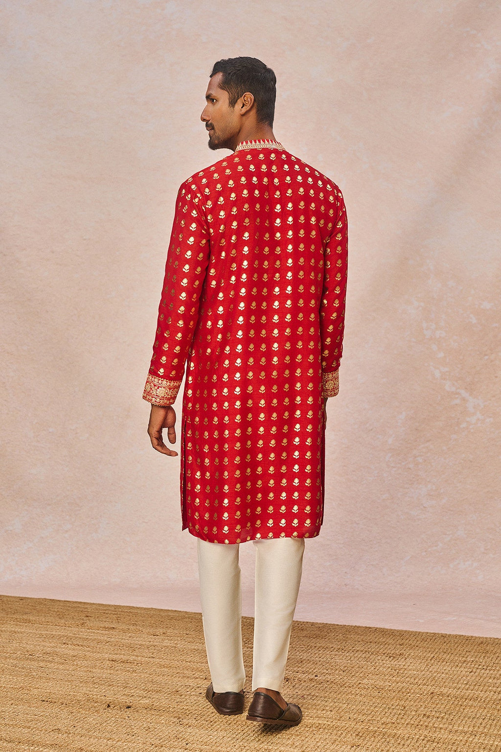 Red Wallflower Kurta Set