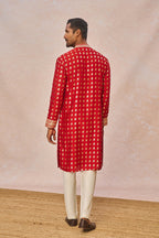 Red Wallflower Kurta Set
