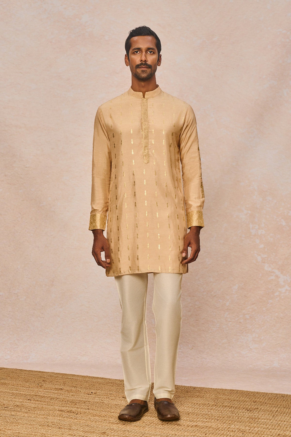 Beige Littile Pots Kurta Set