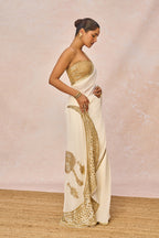 Ivory Chaand Saree