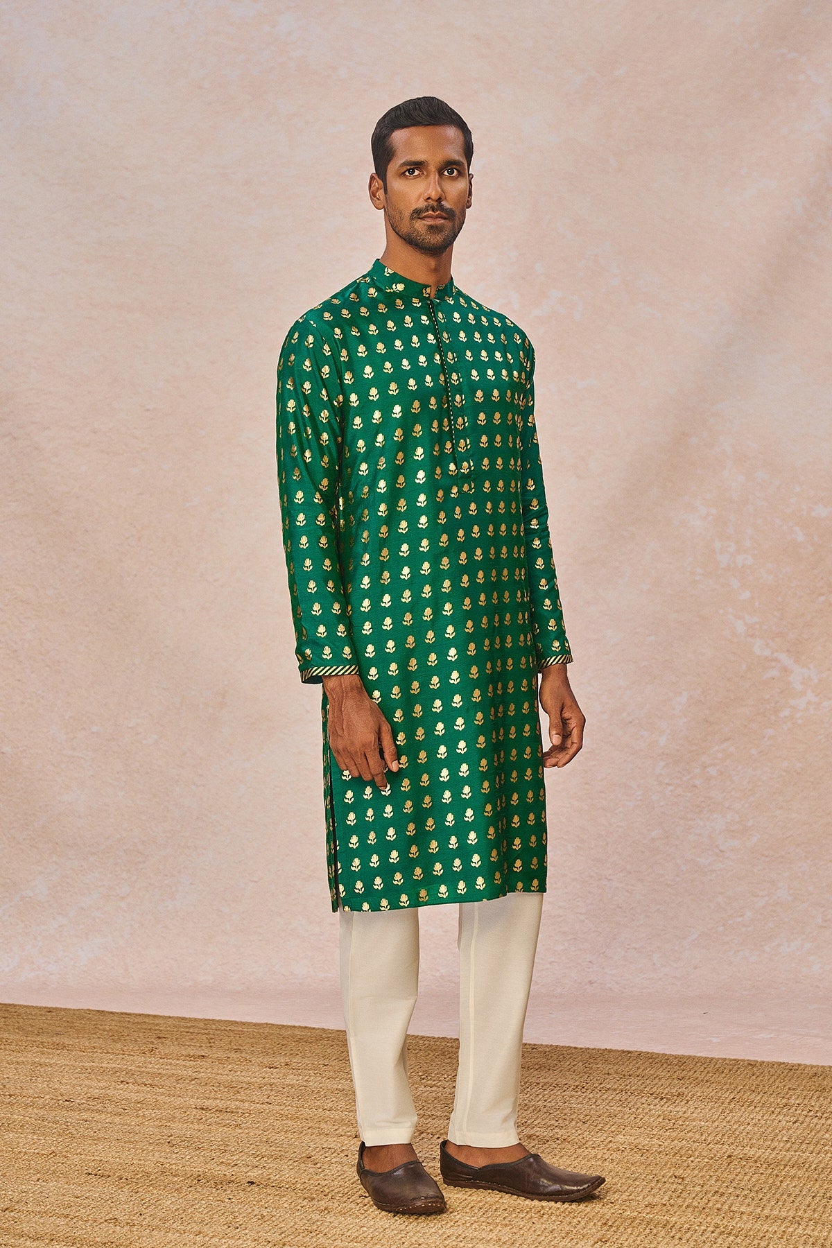 Green Wallflower Kurta Set