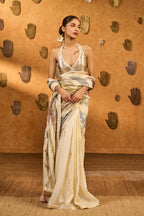 Rainbow Muse Gota Saree