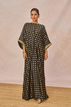 Black Palmscape Kaftan