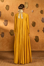 Ochre Snow Light Anarkali Set