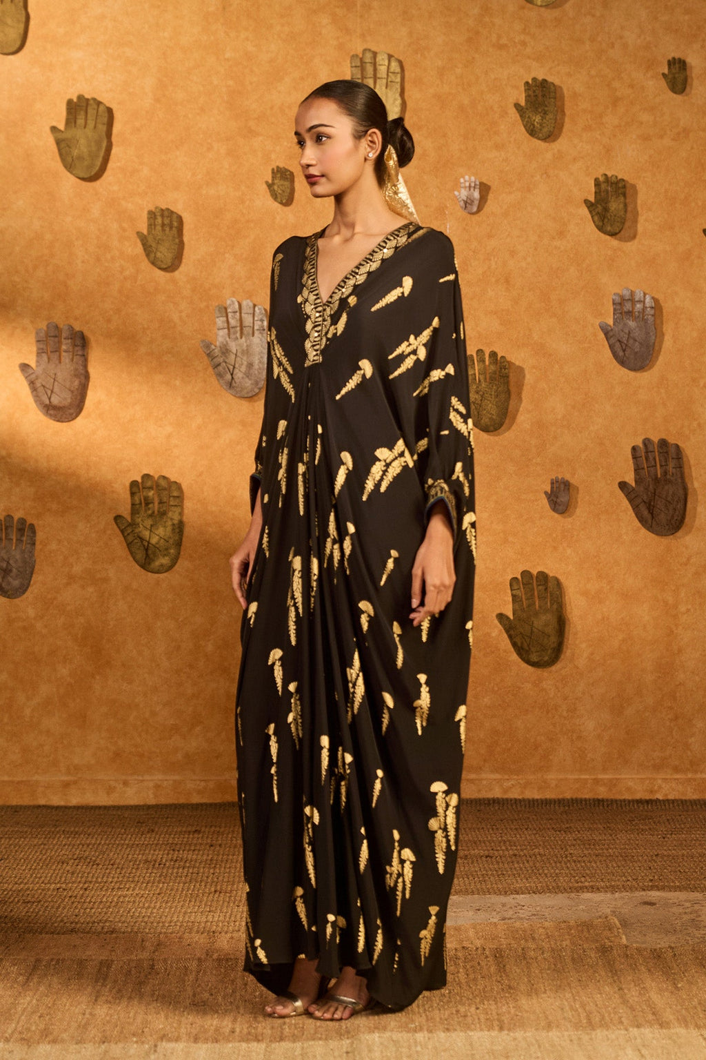 Black Cherry Vine Kaftan