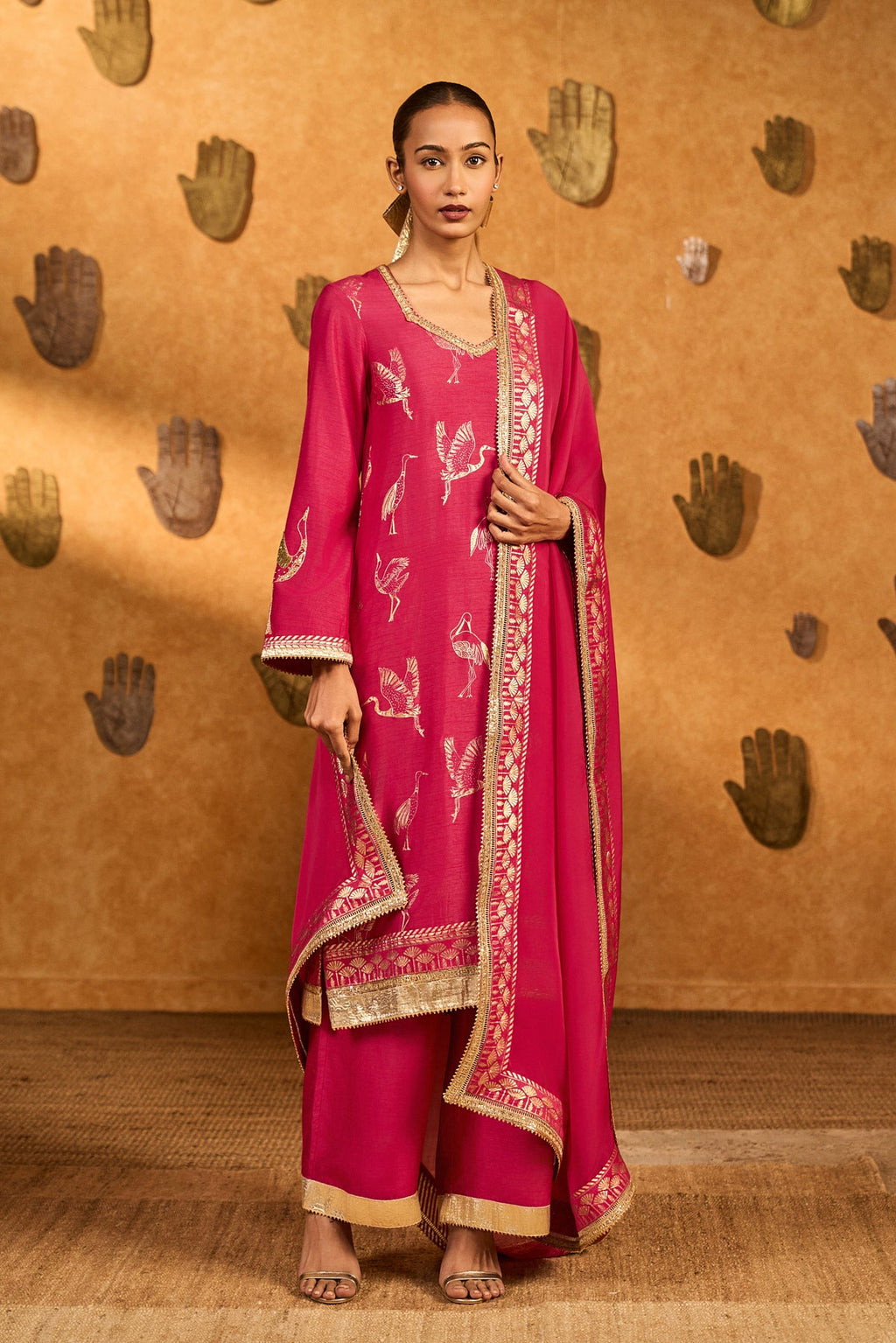 Pink Crane Dawn Set
