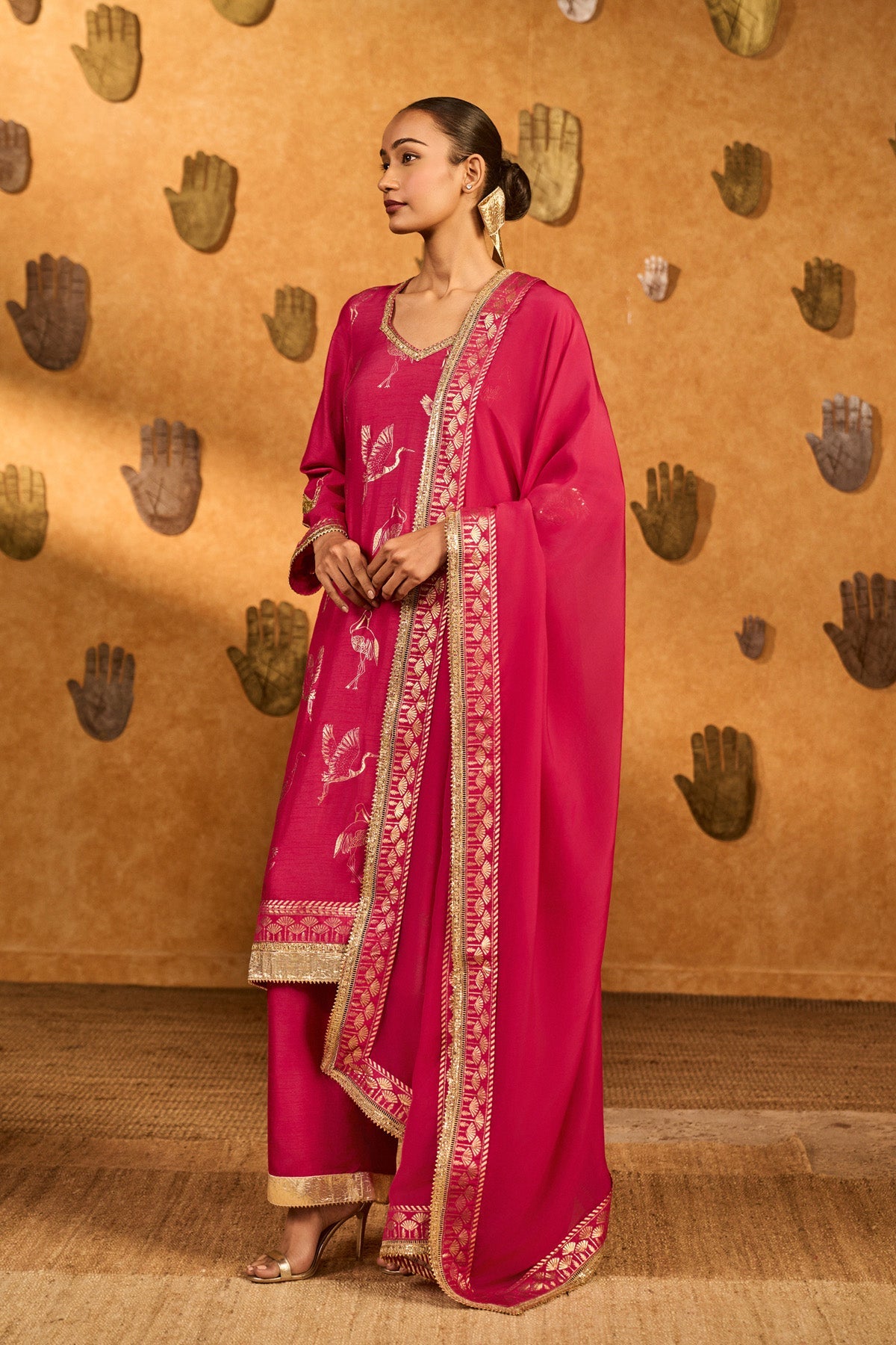 Pink Crane Dawn Set