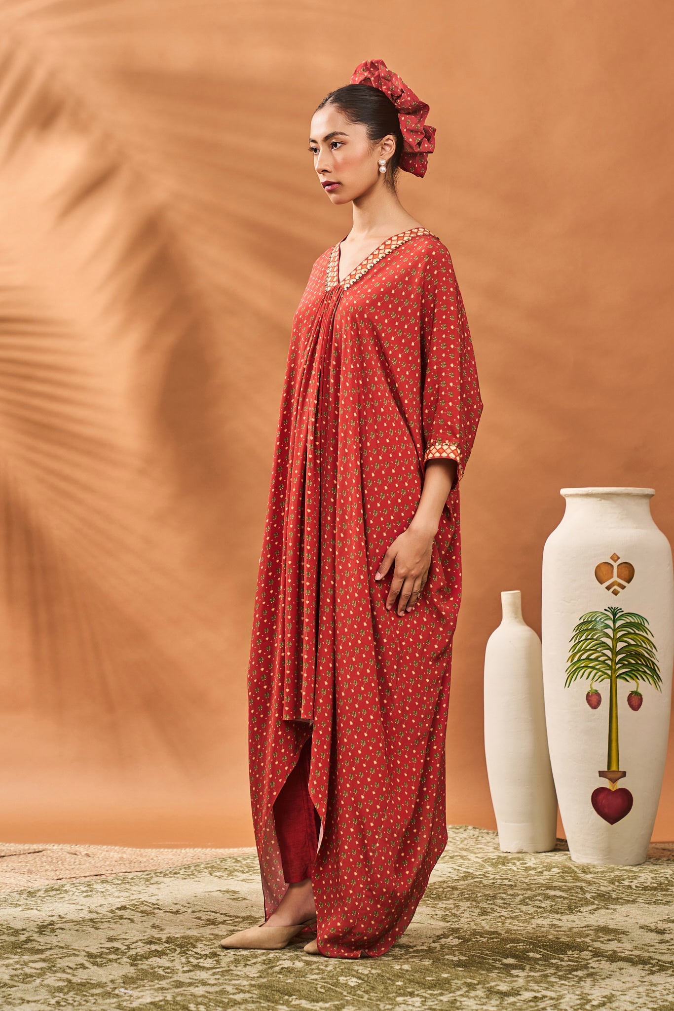 Rust Tree Of Hearts Tunic Set
