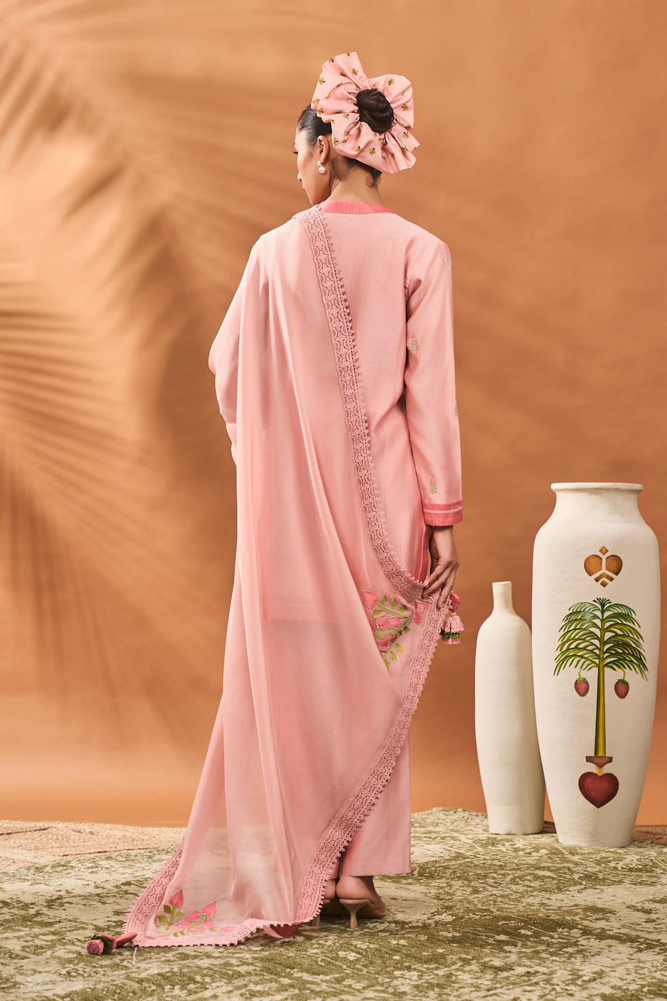 Pink Meadow Moves Kurta Set