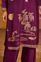 Berry Still Water Bloom Kurta Set
