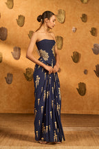 Navy Blue Cherry Vine Fusion Set
