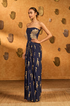Navy Blue Cherry Vine Fusion Set