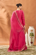 Pink Trikone Sharara Set
