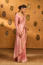 Champagne Pink Midas Touch Saree