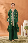 Green Traveller'S Palm Tunic Set