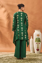 Green Traveller'S Palm Tunic Set