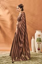 Mocha Mosaic Saree