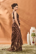 Mocha Mosaic Saree
