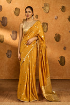 Ochre Tea Blossom Saree