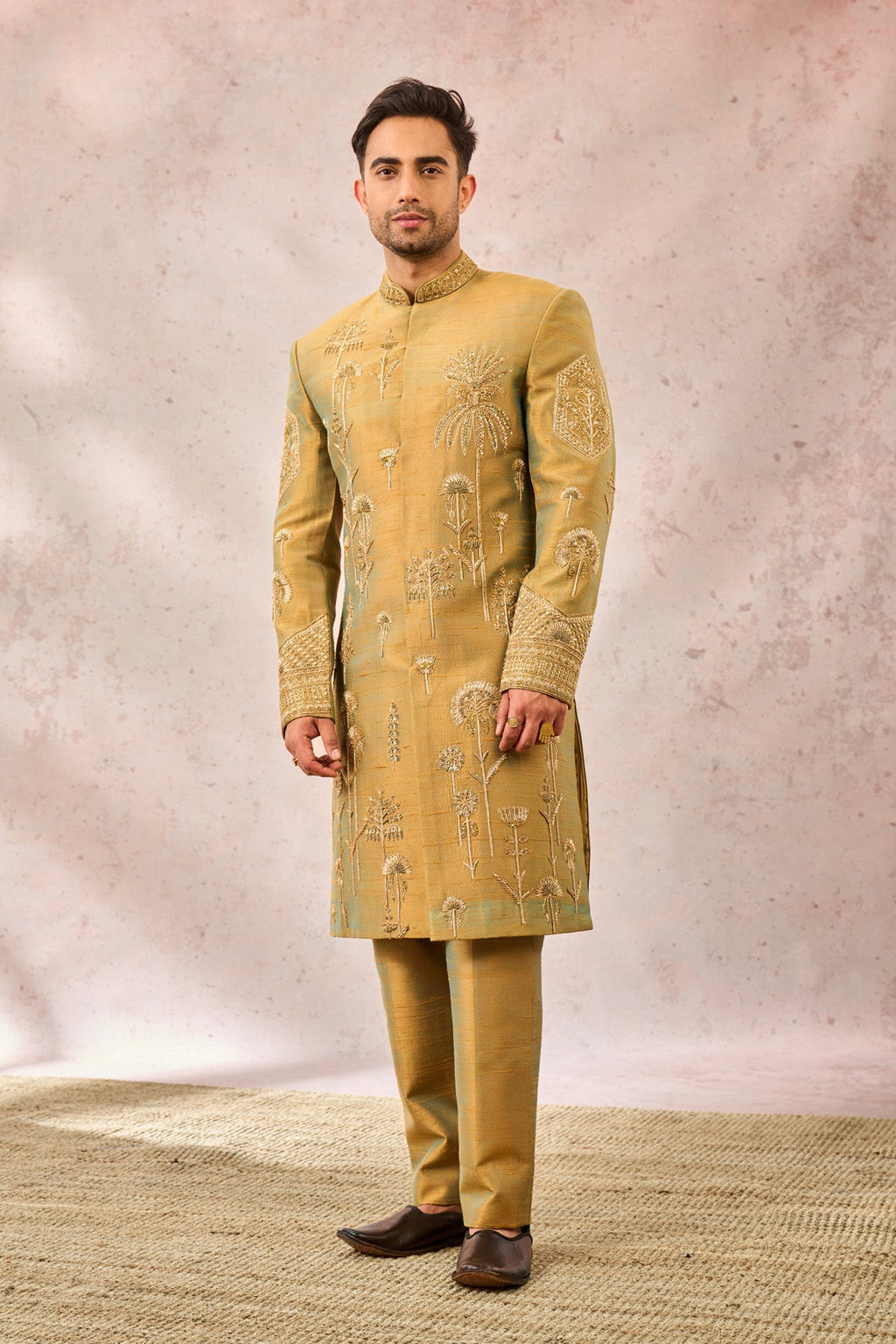 The Kesar Varak Sherwani Set