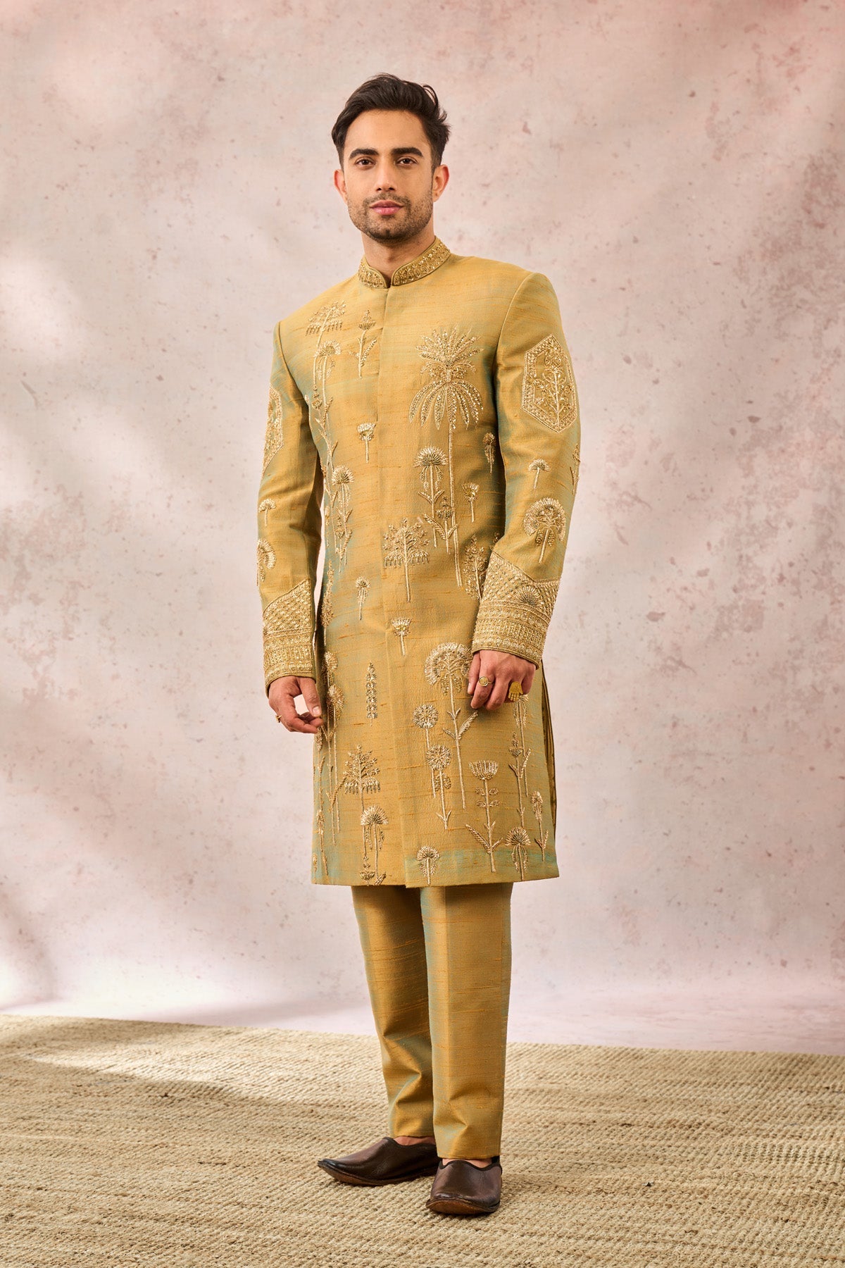 The Kesar Varak Sherwani Set