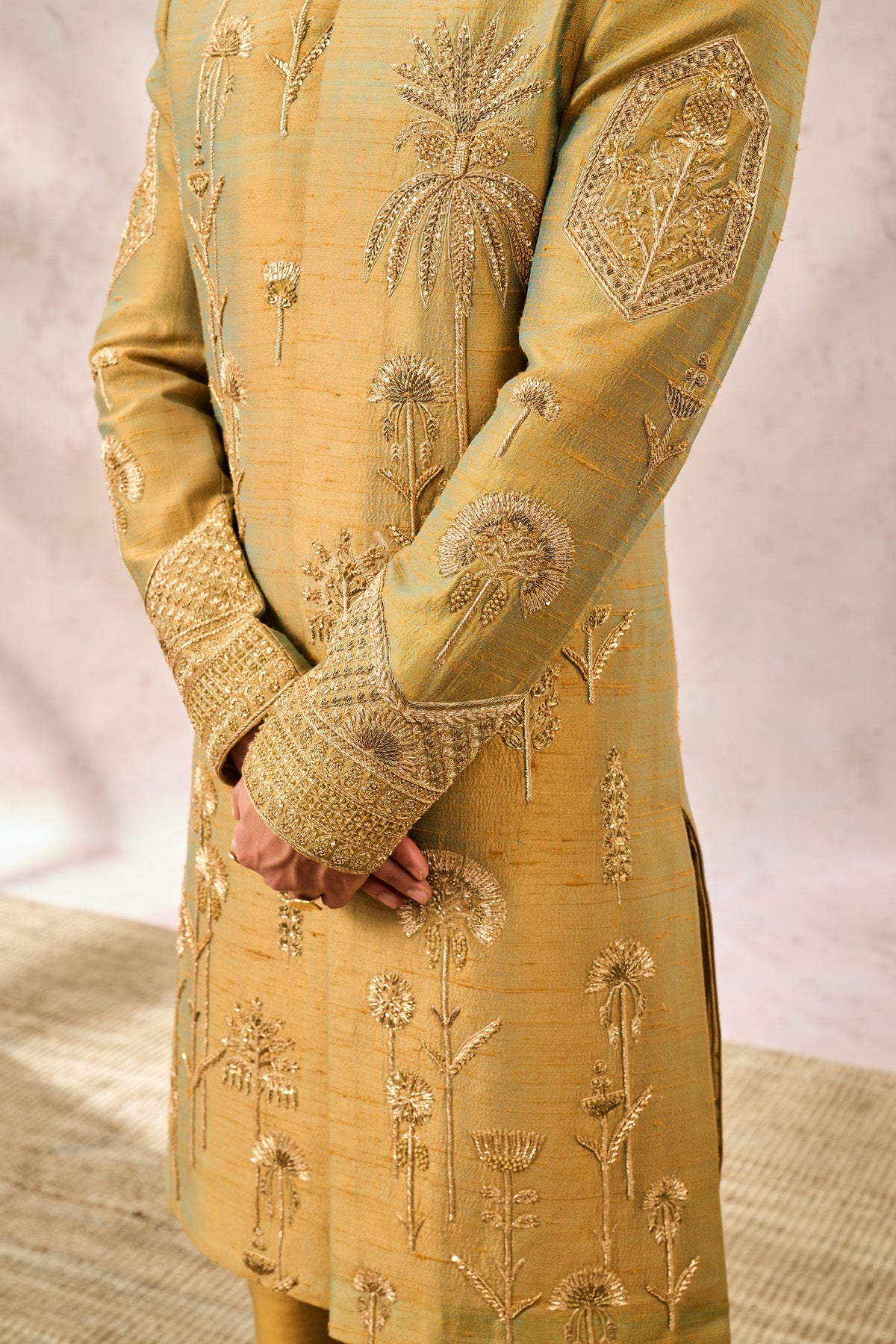 The Kesar Varak Sherwani Set