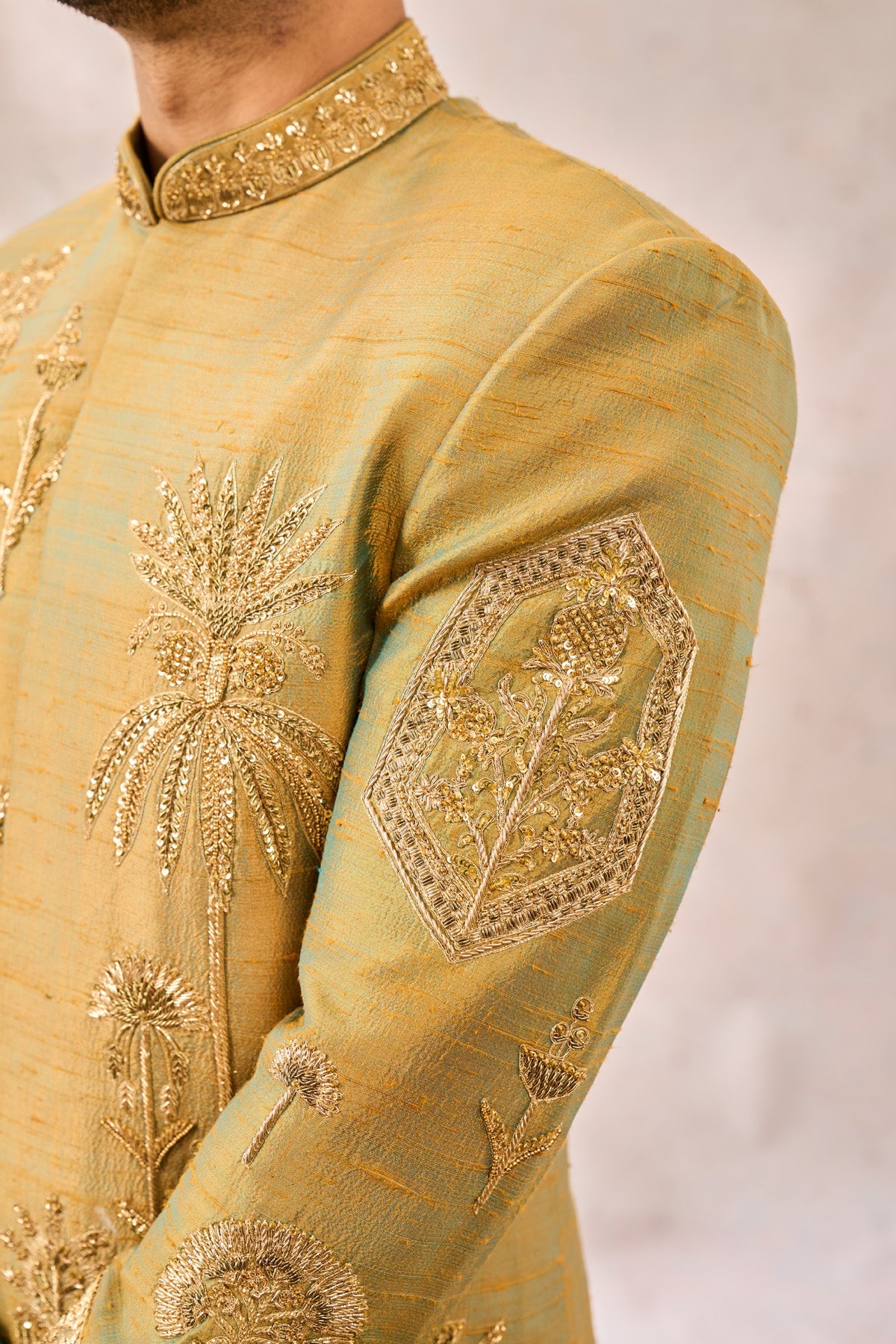The Kesar Varak Sherwani Set