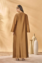 Tan Trellis Palm Kaftan