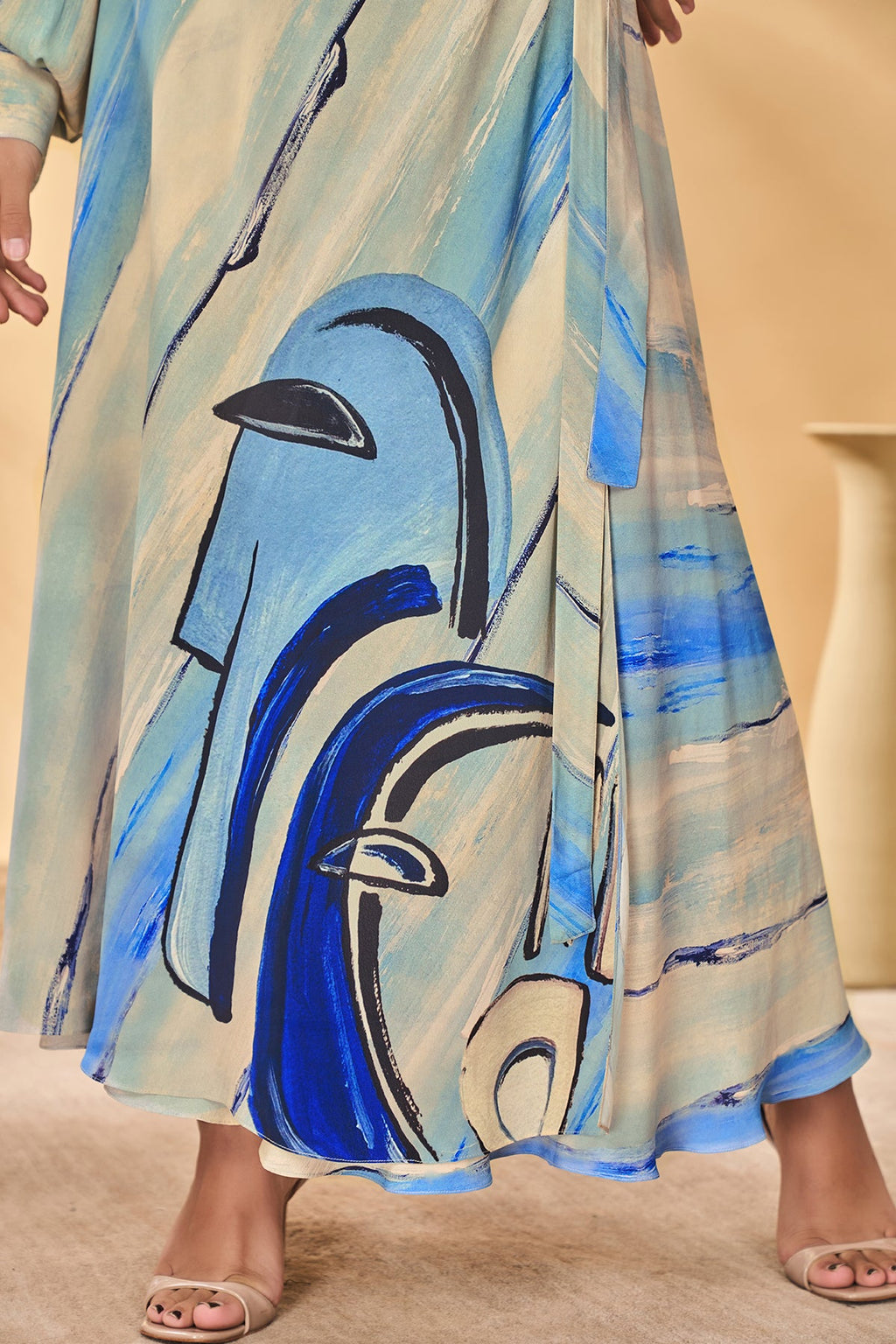 Midnight Faces Skirt Set