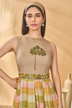 Pina Colada Picnic Midi Dress