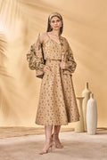 Beige Miniature Dreams Bomber Jacket Set