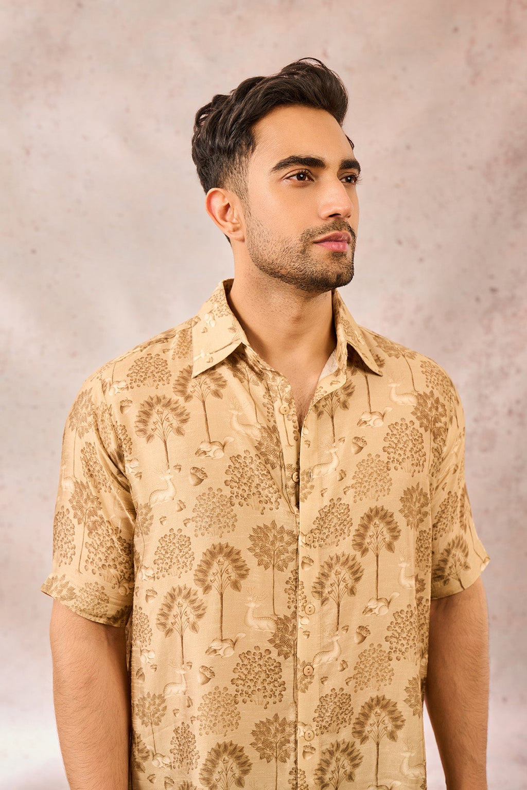Beige Midnight Maze Shirt