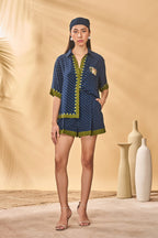 Midnight Holiday Home Shorts Set