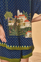 Midnight Holiday Home Shorts Set