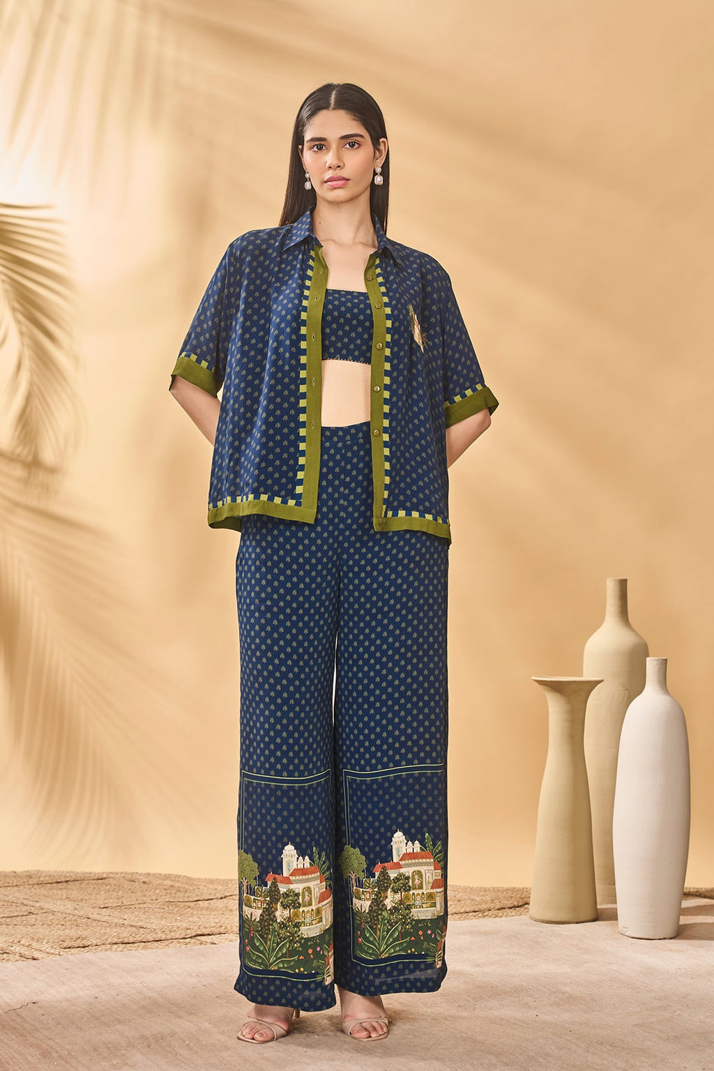 Midnight Holiday Home Shirt Trouser Set