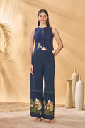 Paw-Tree Denim Waistcoat Trouser Set