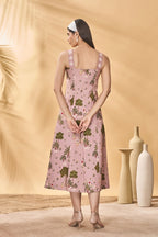 Pink Pirouette Picnic Midi Dress