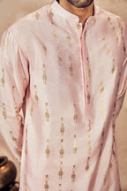 Baby Pink Tribal Pillar Kurta Set
