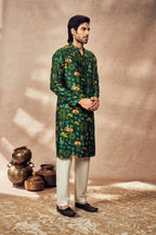 Green Tropical Rhapsody Kurta Set