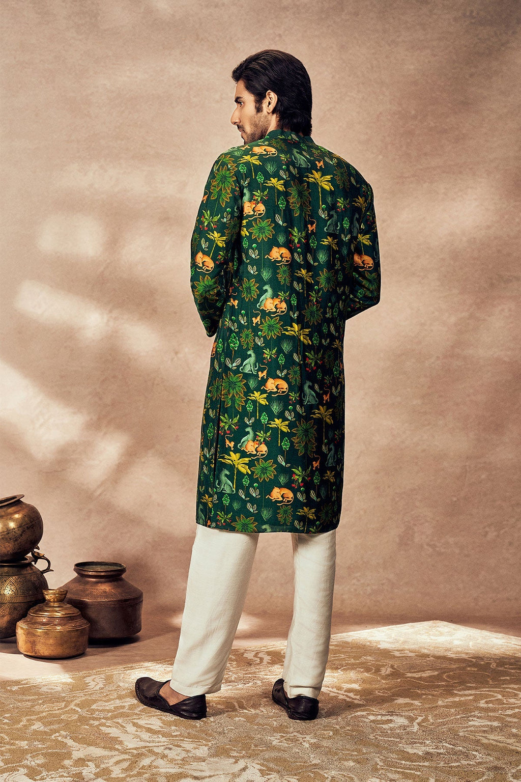 Green Tropical Rhapsody Kurta Set