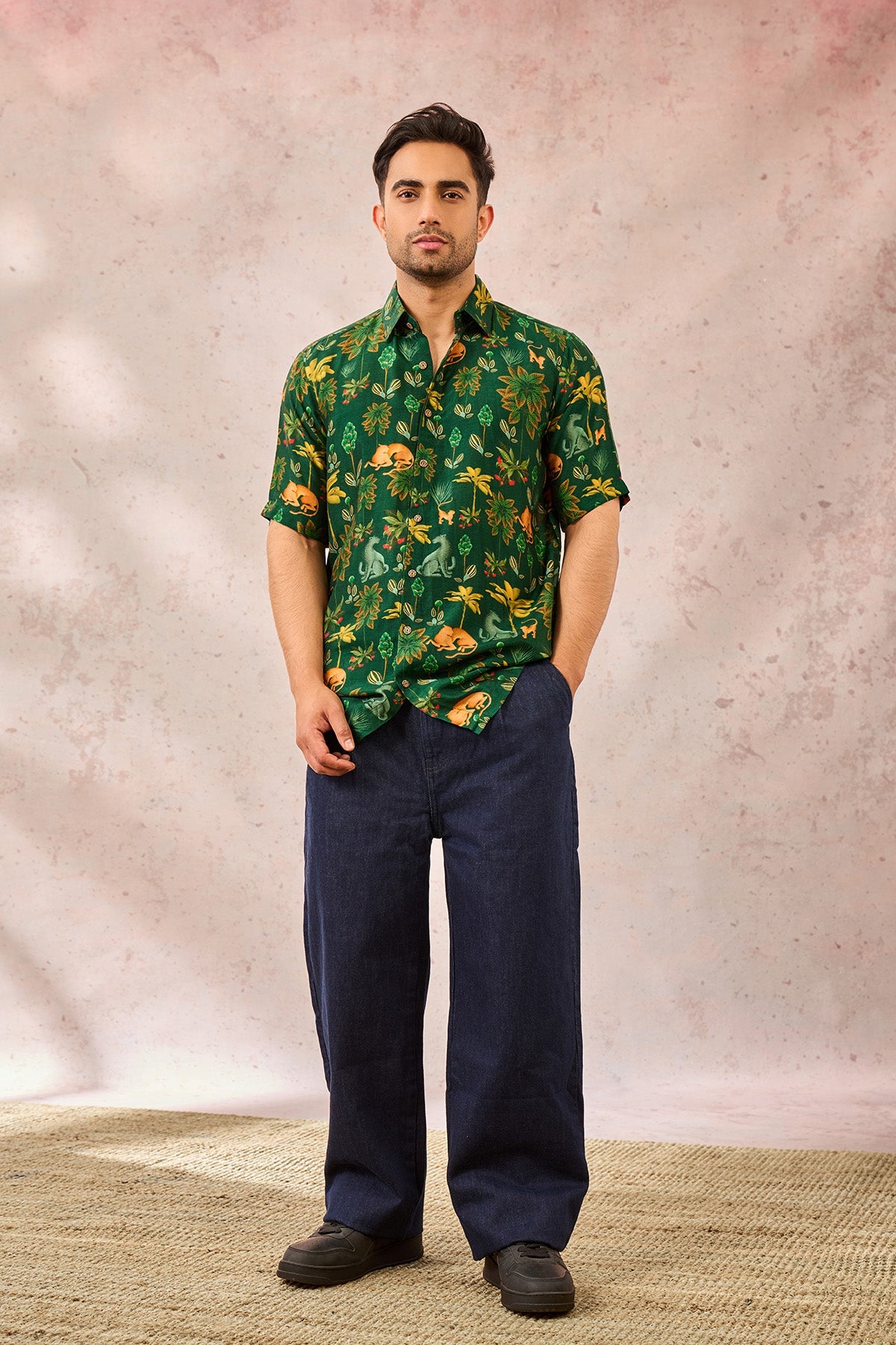 Green Tropical Rhapsody Shirt