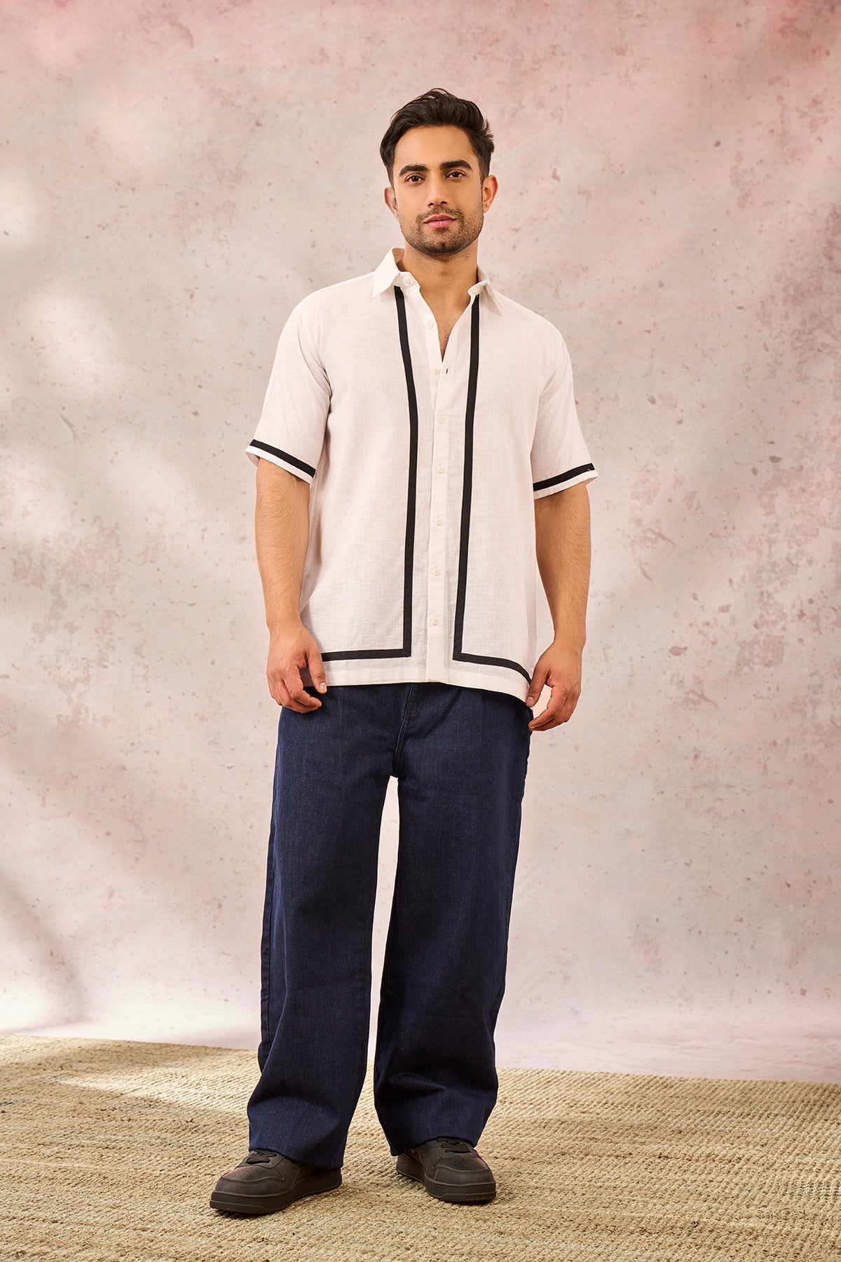 White Monotone Tropical Shirt